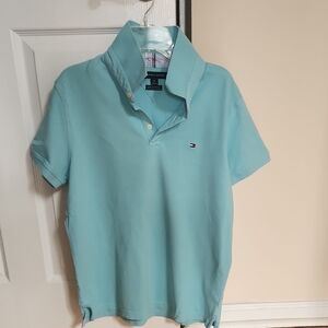 Tommy Hilfiger Slim Fit Light Blue Polo Shirt Medium